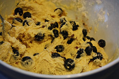 Blueberry Streusel Muffin dough