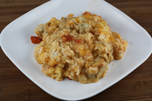Salsa Chicken and Rice Casserole 