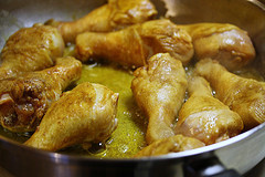 frying chicken lega