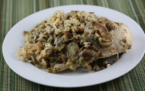 Slow Cooker Herbed Chicken with Wild Rice Recipe