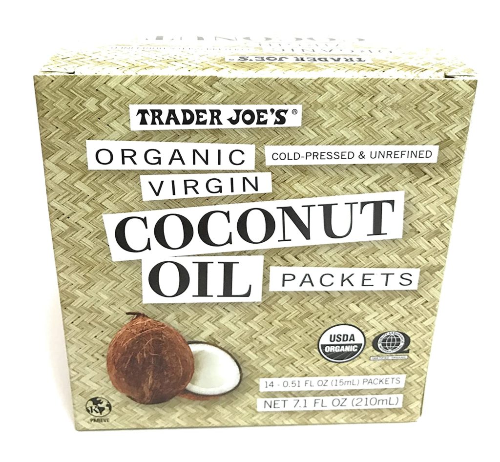 Trader Joe Organic Virgin Coconut Oil Packets (Pack of 14 Packets), Net Wt. 7.1 fl oz