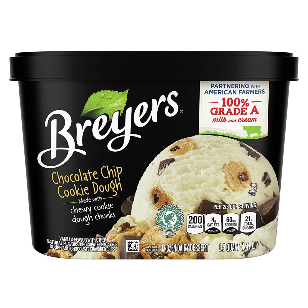 Breyers Ice Cream, Chocolate Chip Cookie Dough