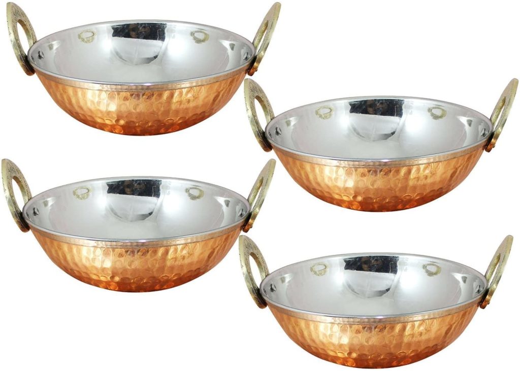 Copper, Stainless Steel Bowls