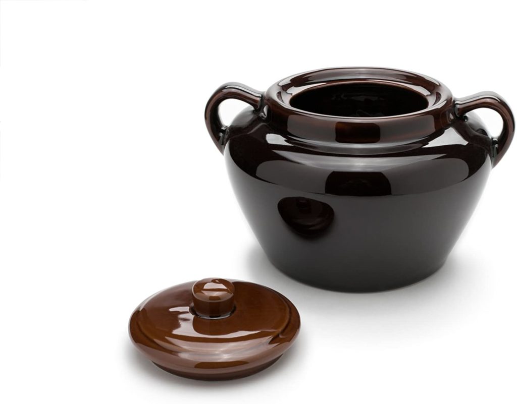 R & M International Large 4.5 qt Ceramic Bean Pot