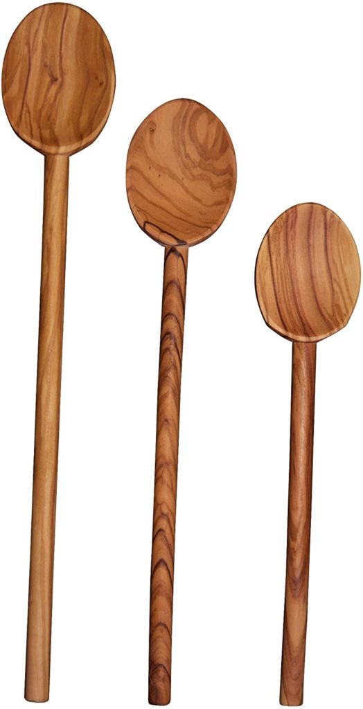 Scanwood Olive Wood Cooking Spoon Set