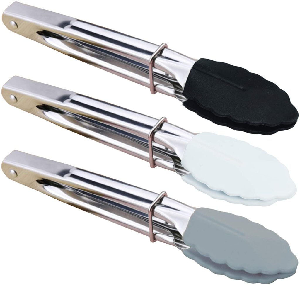 Tongs with Silicone Tips