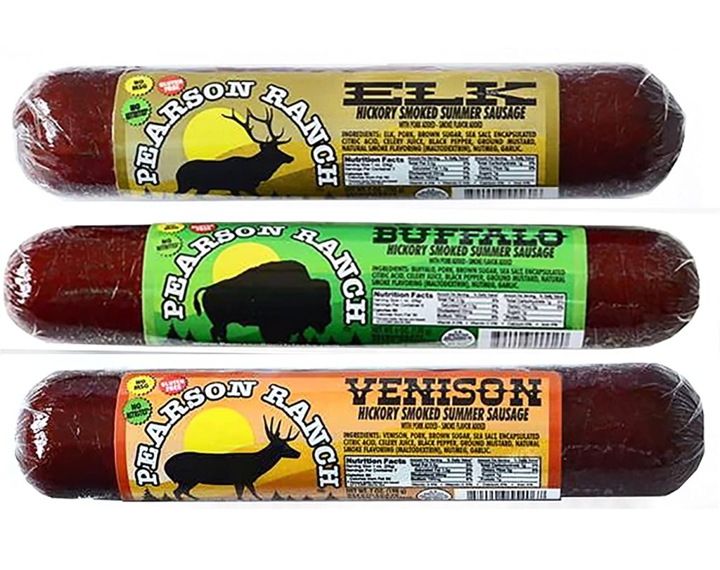 Pearson Ranch Game Meat Hickory Smoked Summer Sausage