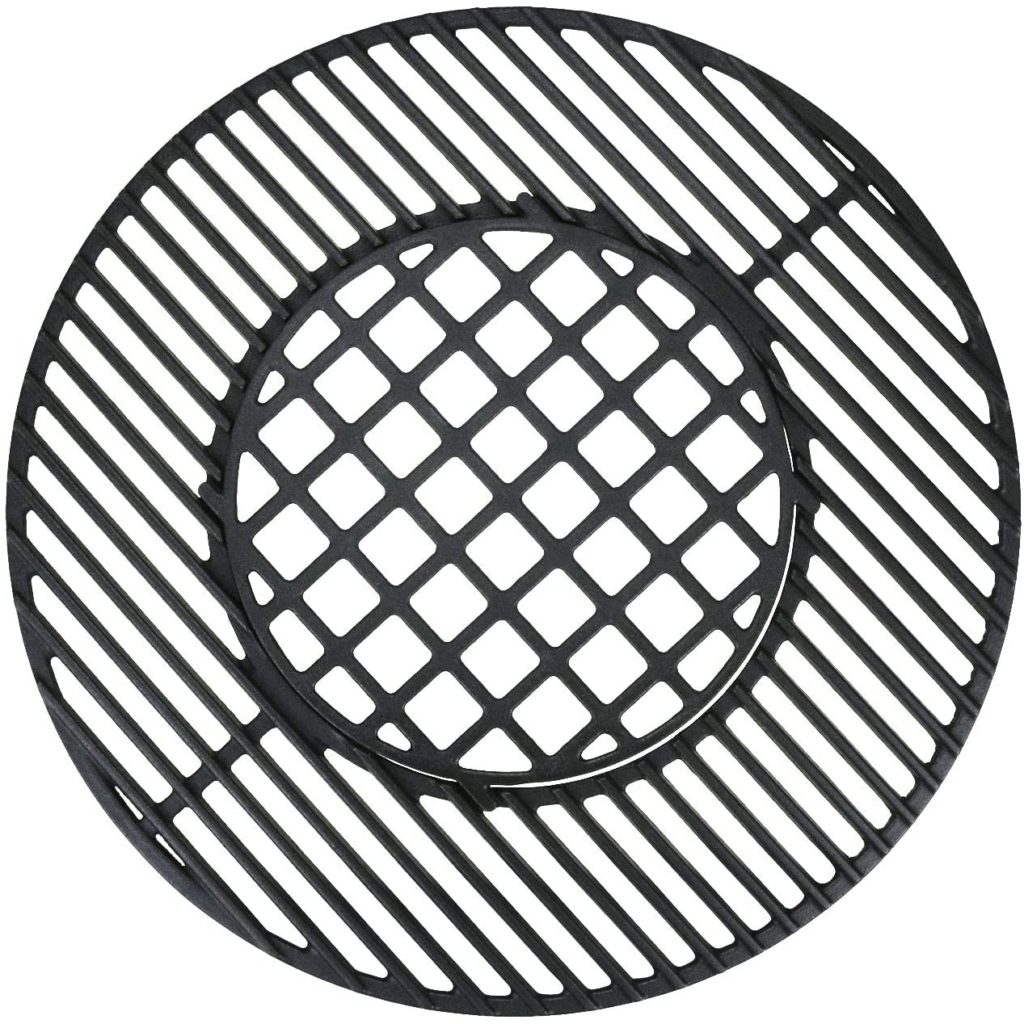 QuliMetal Cast Iron Gourmet BBQ System Cooking Grate for 22 12 Inches Weber