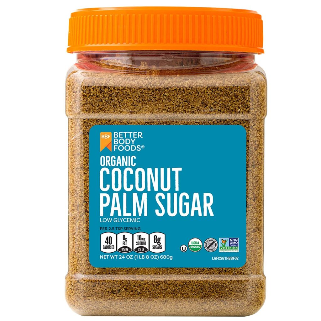 Organic Coconut Palm Sugar, Gluten-Free, Non-GMO, Low Glycemic Sugar Substitute,