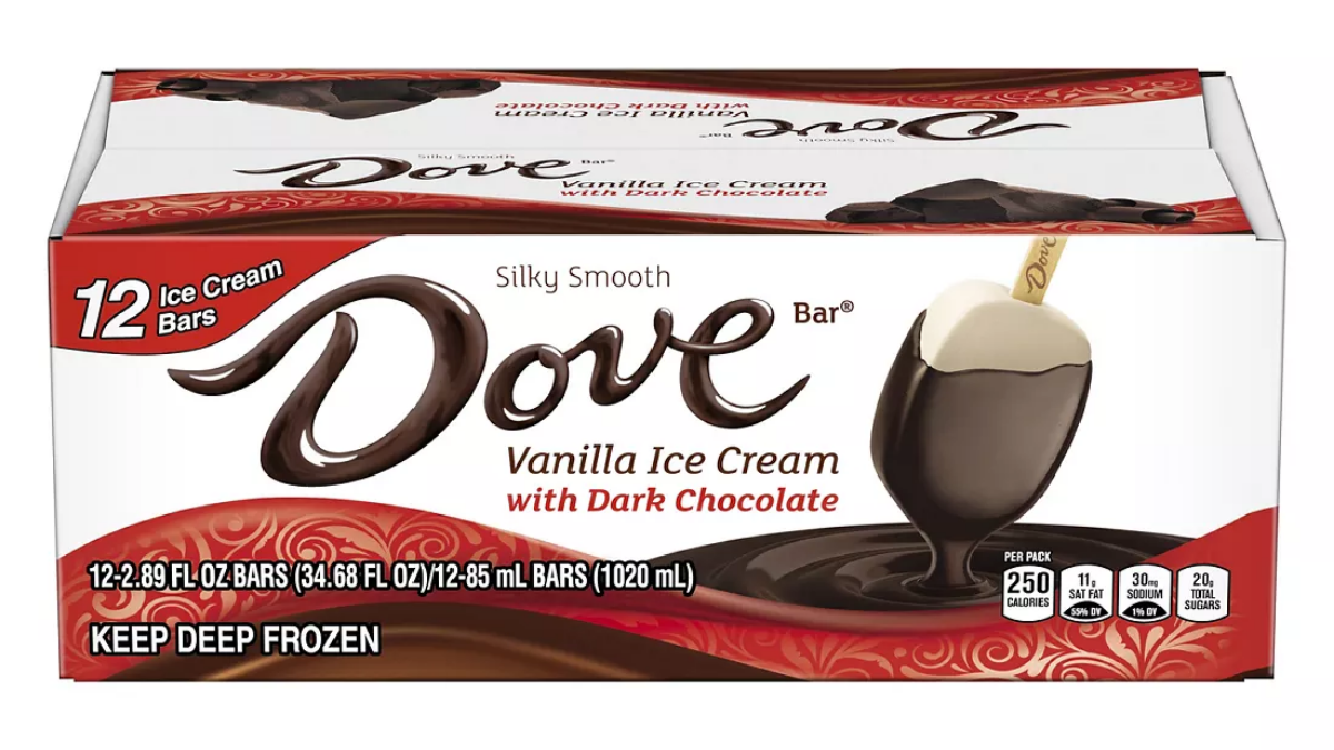 Dove Ice Cream Bar Nutrition Facts