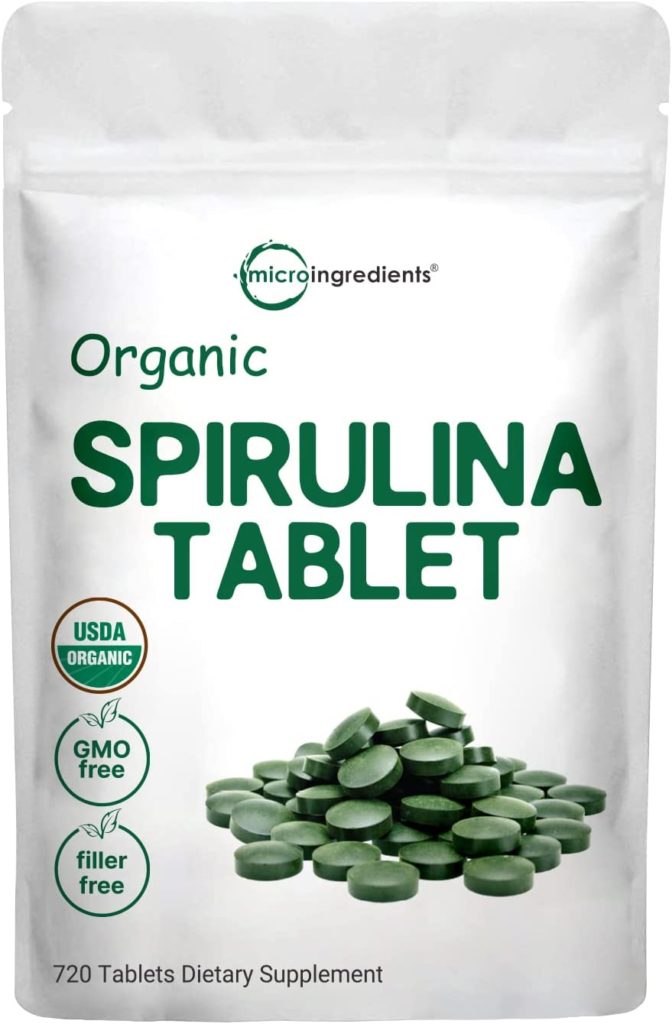 Organic Spirulina Supplement (Raw Spirulina Organic Filler F