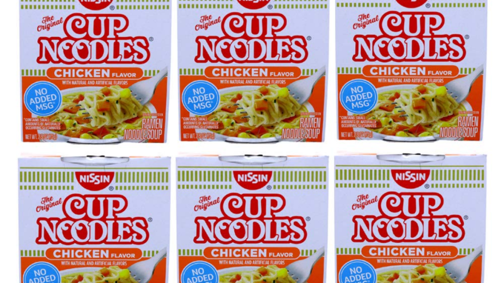 Nissin, Cup Noodles Soup, Chicken Flavor