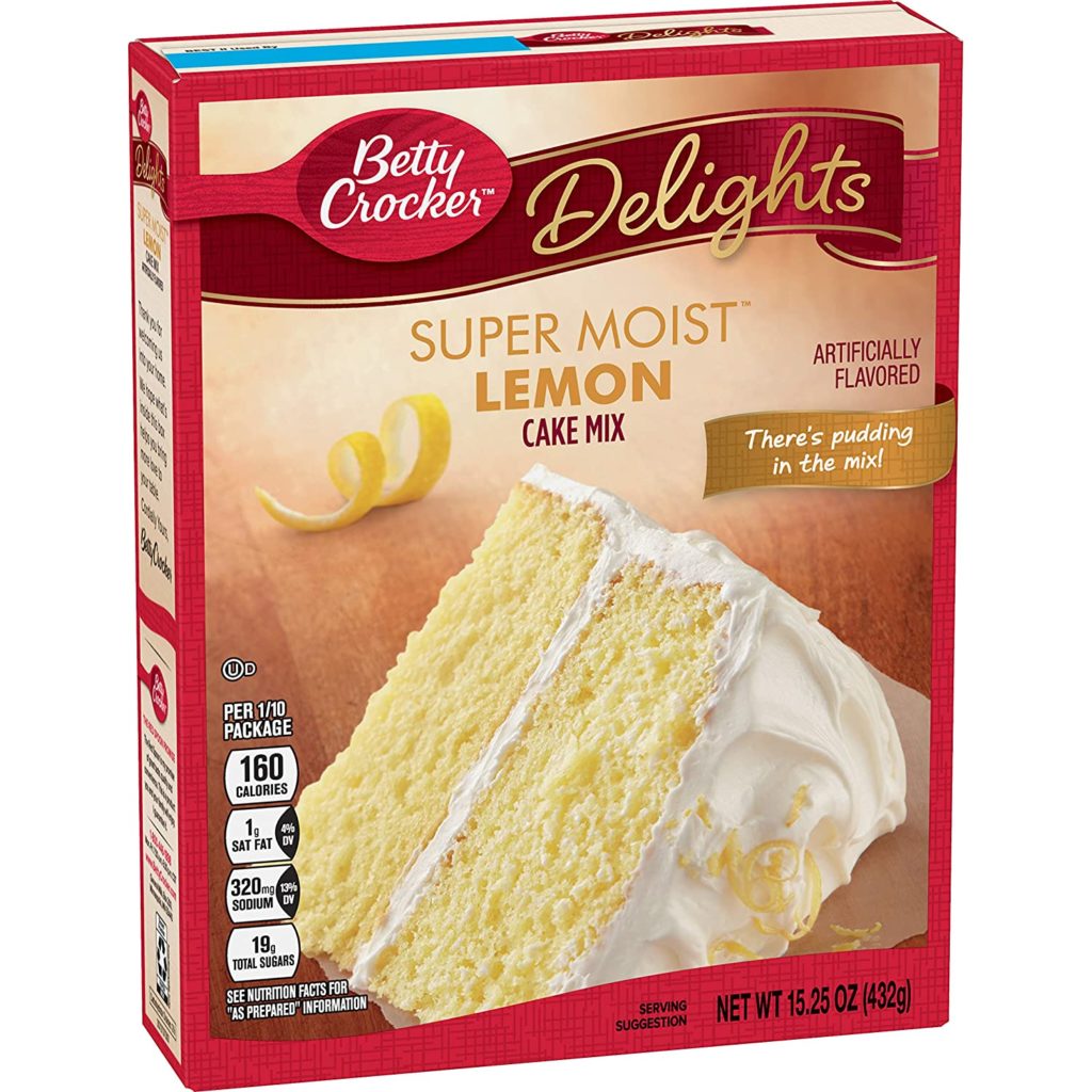 Betty Crocker Baking Mix, Super Moist Cake Mix, Lemon